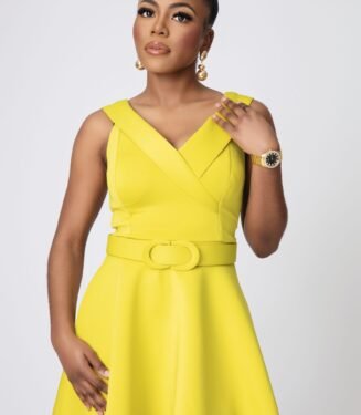 Princessa Dress - Radiant Lime Regal Evening Gown