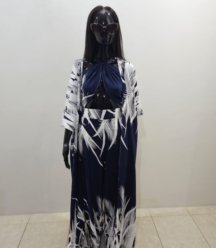 Ladies WhiteBlue Dress