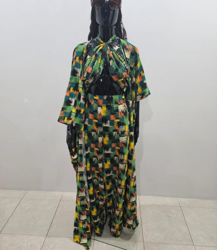 Ladies GreenYellow Gown