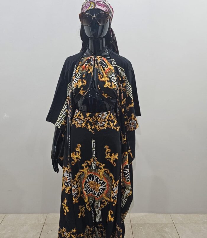 Ladies BlackYellow Gowns