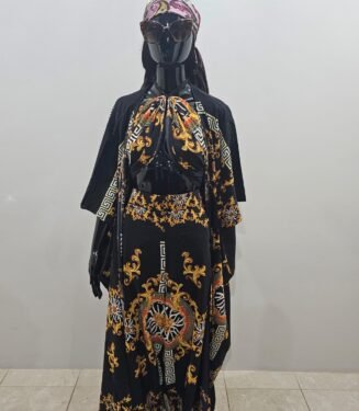 Ladies BlackYellow Gowns