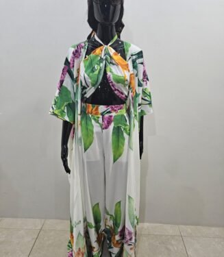 Ladies GreenWhite Gowns