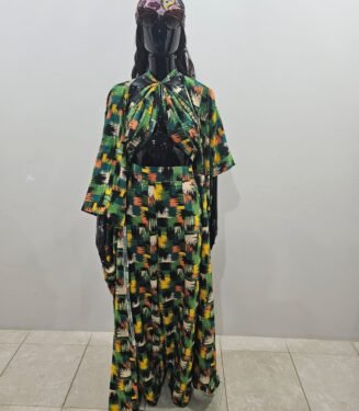 Ladies GreenYellow Gown