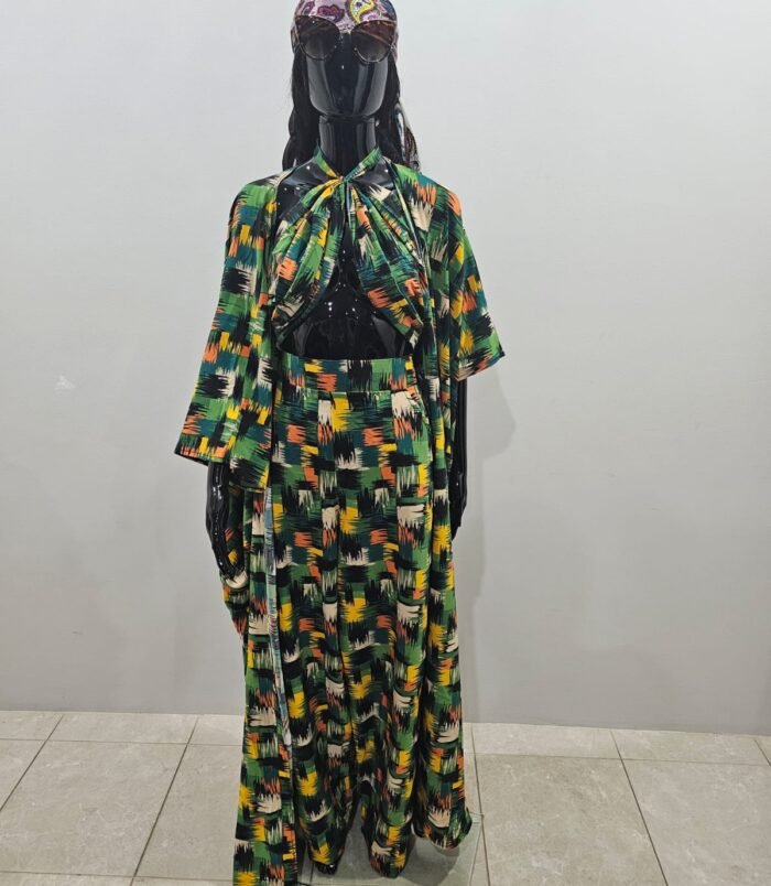 Ladies GreenYellow Gown