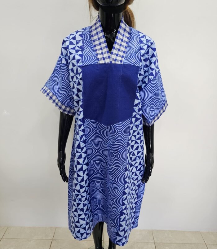 Afro Royal Mini Dress