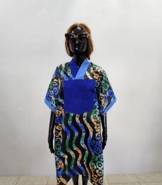 Afro BlueGreen Dress