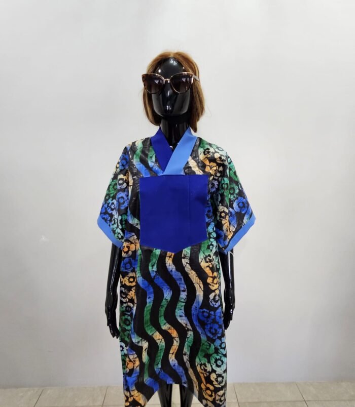 Afro BlueGreen Dress