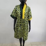 Afro YellowGreen Mini dress