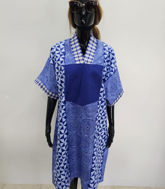 Afro Royal Mini Dress