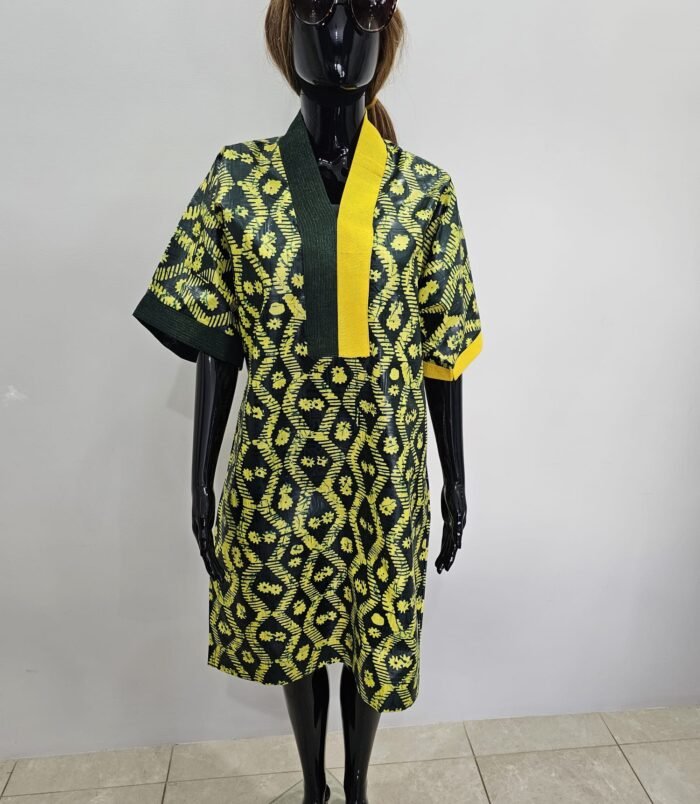 Afro YellowGreen Mini dress