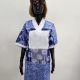 Mannequin wearing blue afro women dress