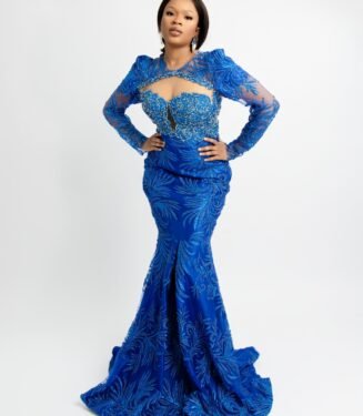 Regal Purple Bespoke Evening Dress - Majestic Custom Handcrafted Gown for Royal Events & Galas