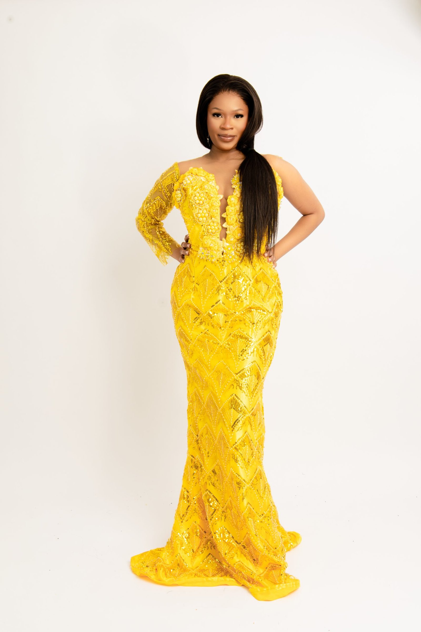 yellow formal dresses brisbane Peony - Yellow Formal Dress main image 1